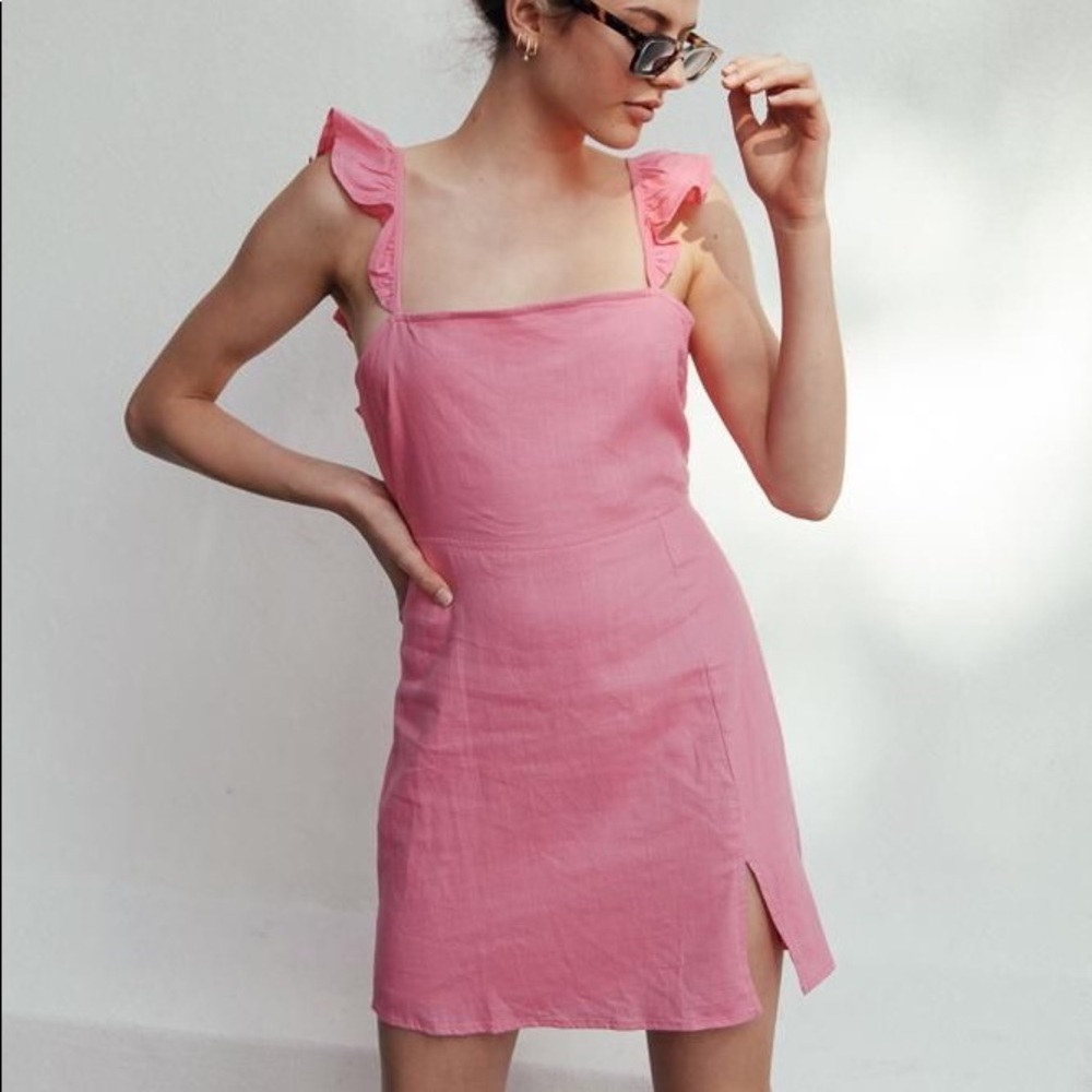 American Threads pink/coral/salmon dress